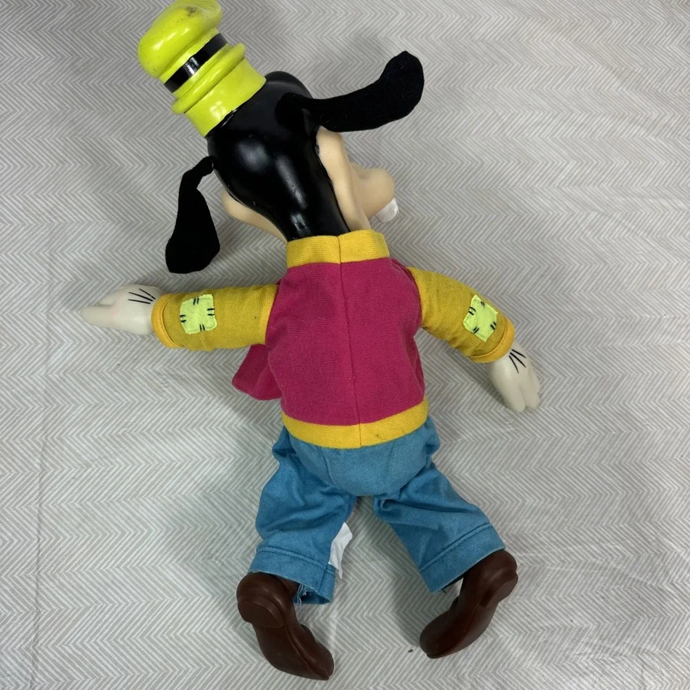 Vintage 1990s Disney Goofy Mouseketoys Vinyl‎ Head Hand Doll Toy 16